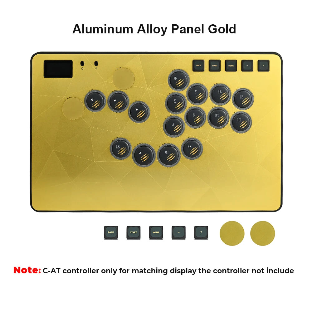 Haute42 C-AT Magnetic Aluminum Alloy Panel With Laser-Etched Diamond Pattern For Hauyepad C-AT Controller Replaceable Panel
