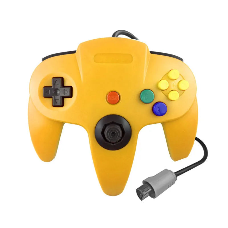 Wired Transparent Controller for N64 Console, Solid Colors
