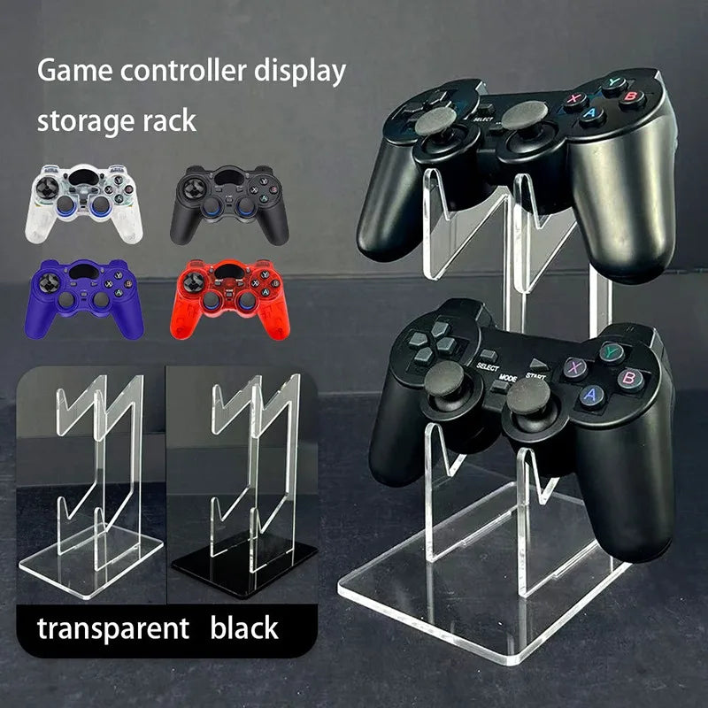 Universal Game Controller Bracket for Xbox Switch PS5 PS4 Transparent Game Handle Display Base Holder for Game Console Phone