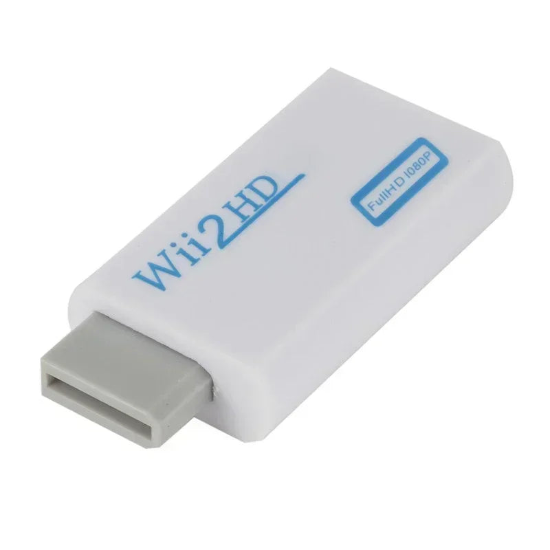 3.5mm Audio 1080P for Wii To HDMI-compatible Adapter Converter For PC HDTV Monitor 720P Wii2 To HDMI WII2HDMI Converter Adapter
