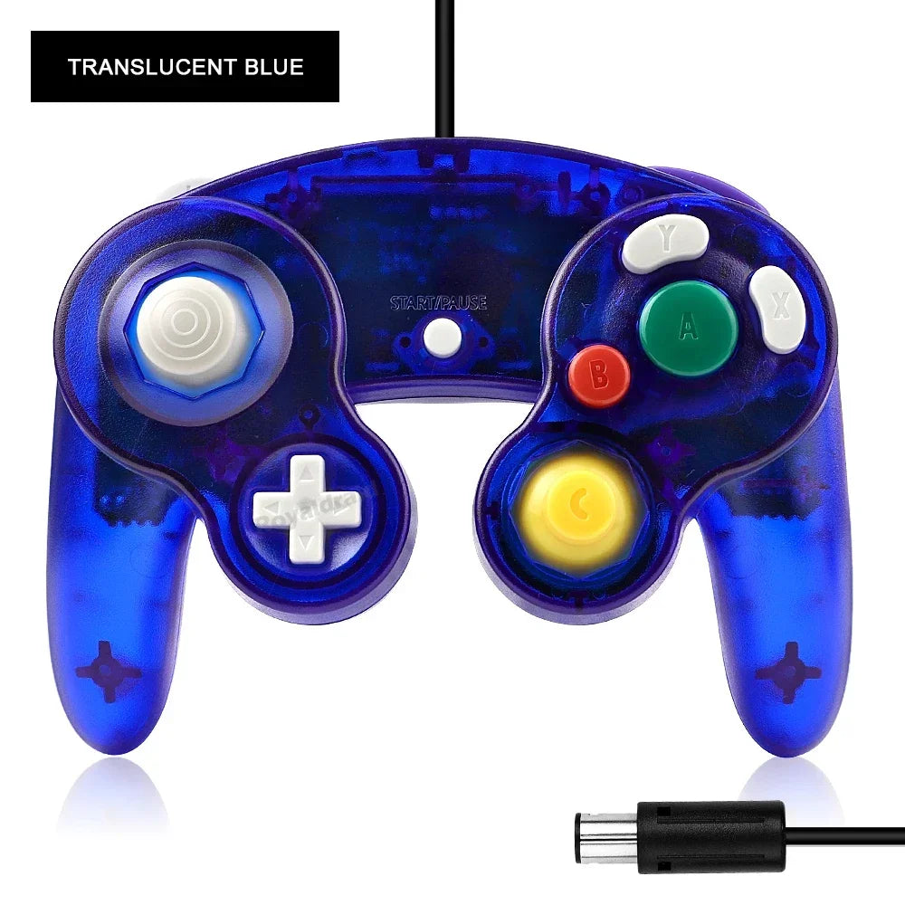 NGC-002 8 Colors Transparent Wired Controller for GameCube