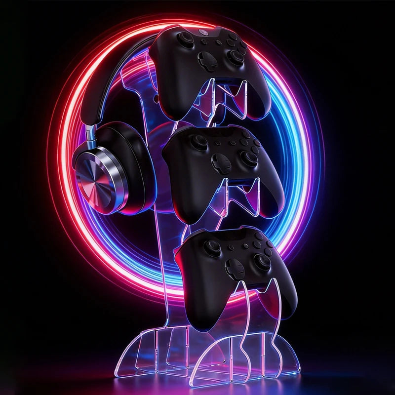 Suitable for PS5/PS4/PS3/PS2/Switch Pro/Xbox Gaming Controller Headphone Display Stand