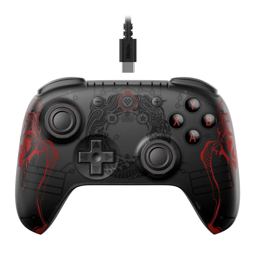 8BitDo Ultimate 2C Wireless Game Controller Wired Gamepad Black Myth WuKong with Hall Effect Joystick for Windows 10 11 Android