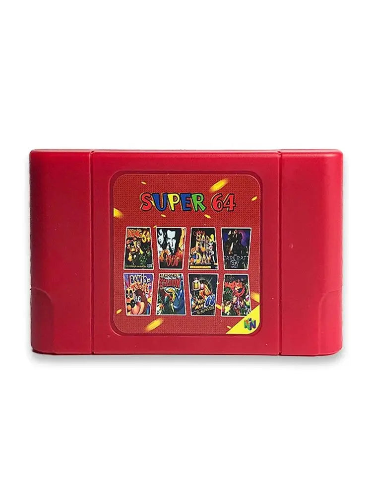 Super 64 340 in 1 Game Cartridge for N64, Region Free, 16GB Card