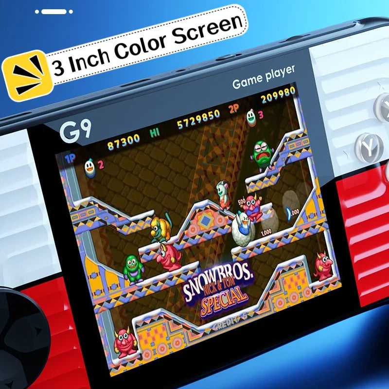 G9 3.0 Inch Nostalgic Handheld Game Console 666 Free Games 8 Bit Mini Portable Retro Game Player Machine