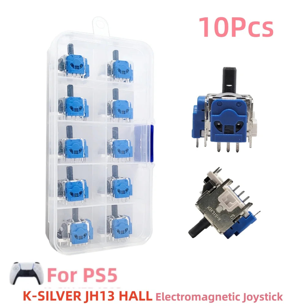 K-SILVER JS13 PRO+ for PS5/PS4/Xbox TMR/Hall Joysticks, 10Pcs