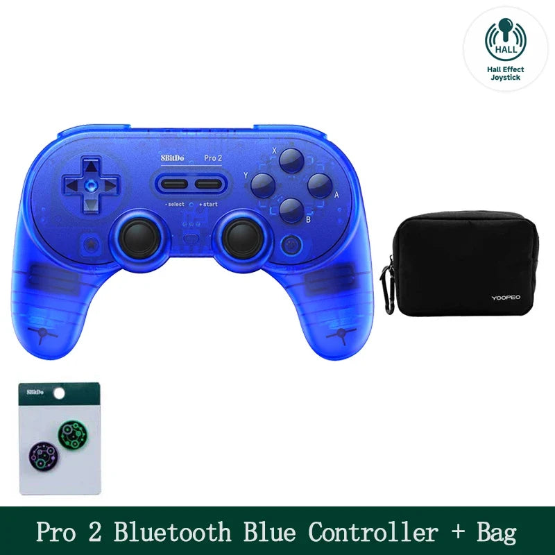 8BitDo Pro 2 Bluetooth Gamepad with Hall for Switch, PC, Android