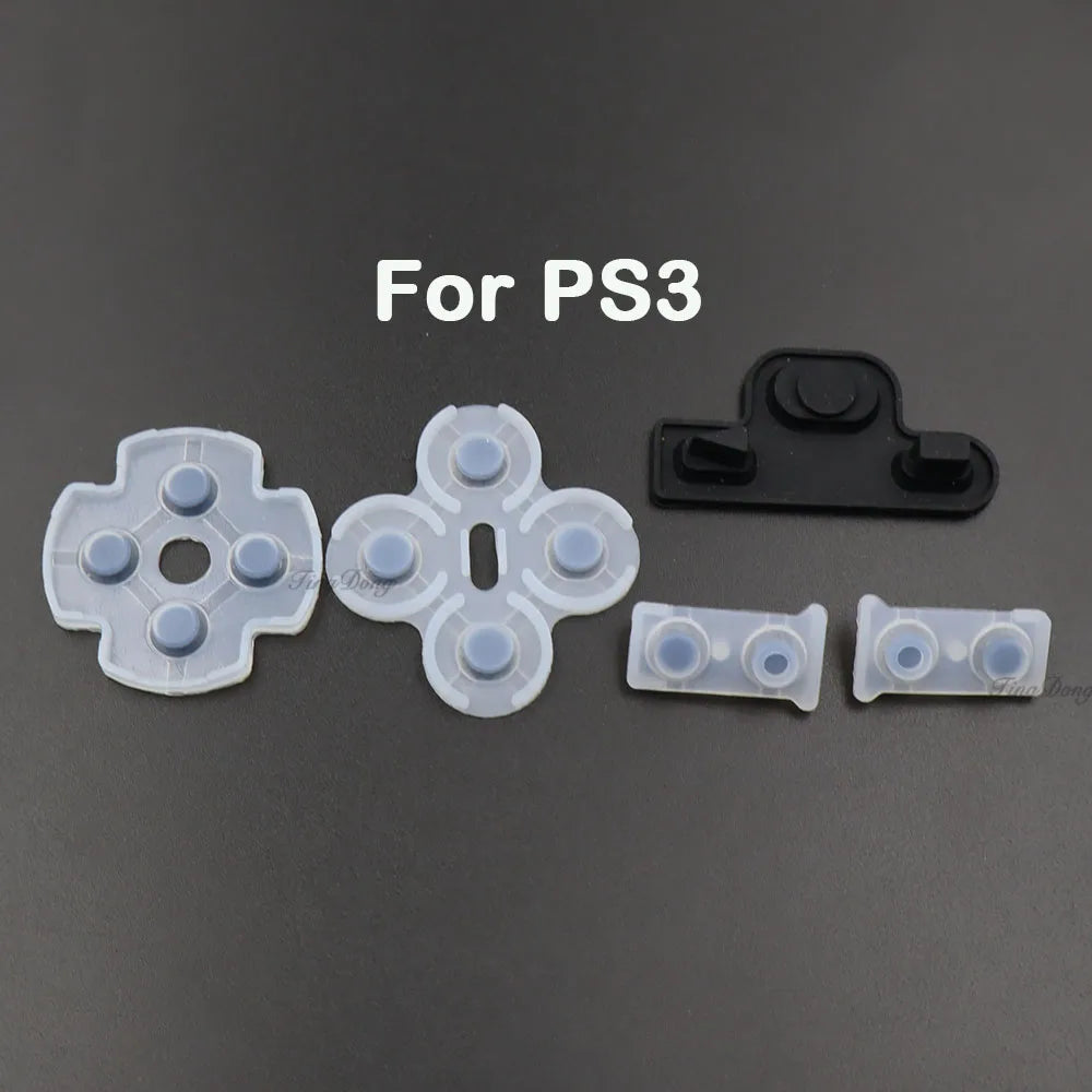 Conductive Rubber Button Pad Set for PS5 V1/V2/V3, PS4, PS3