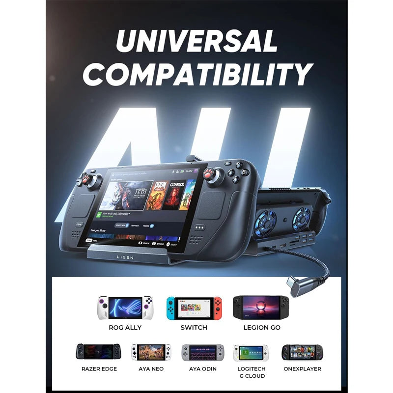 13-in-1 Docking Station for Steam Deck OLED, ROG Ally, Legion Go