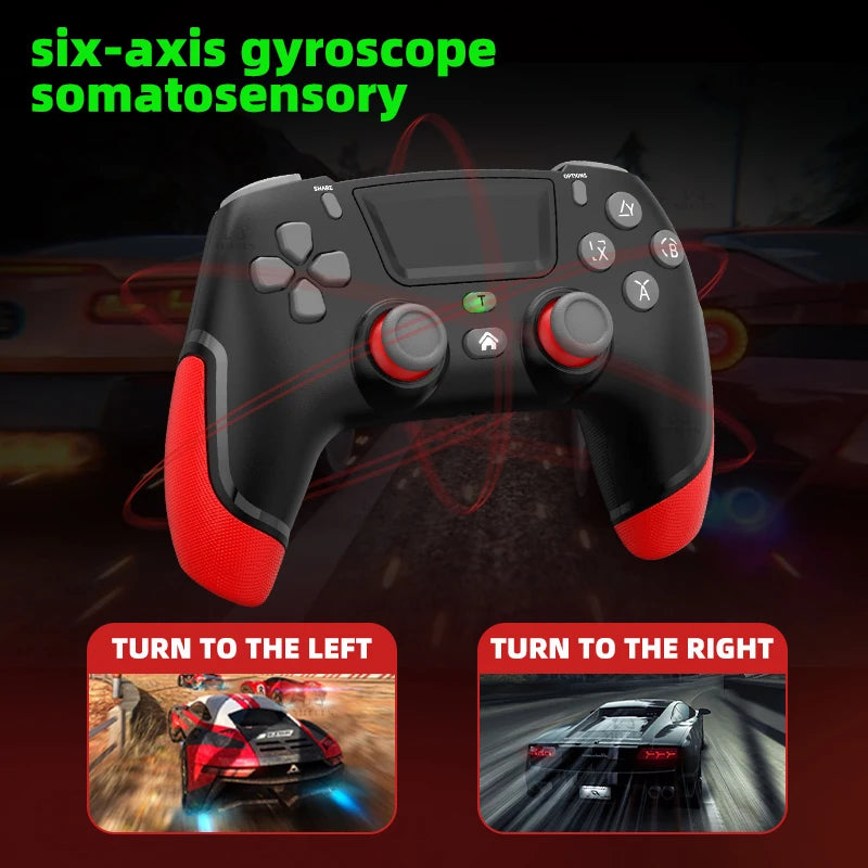 Wired Gaming Controller PS4/PS4 Slim/PS4 Pro PS3 Gamepad, Compatible with DualShock 4 Style Joystick, with Turbo Vibration