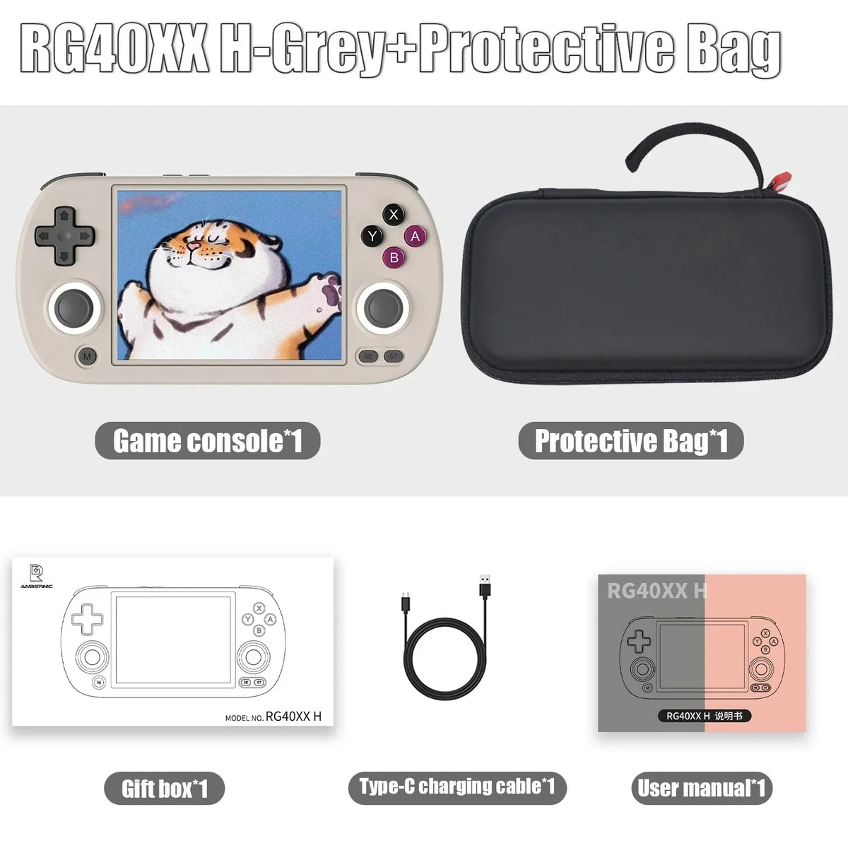 ANBERNIC RG40XX H Retro Handheld Console 4-Inch IPS Linux
