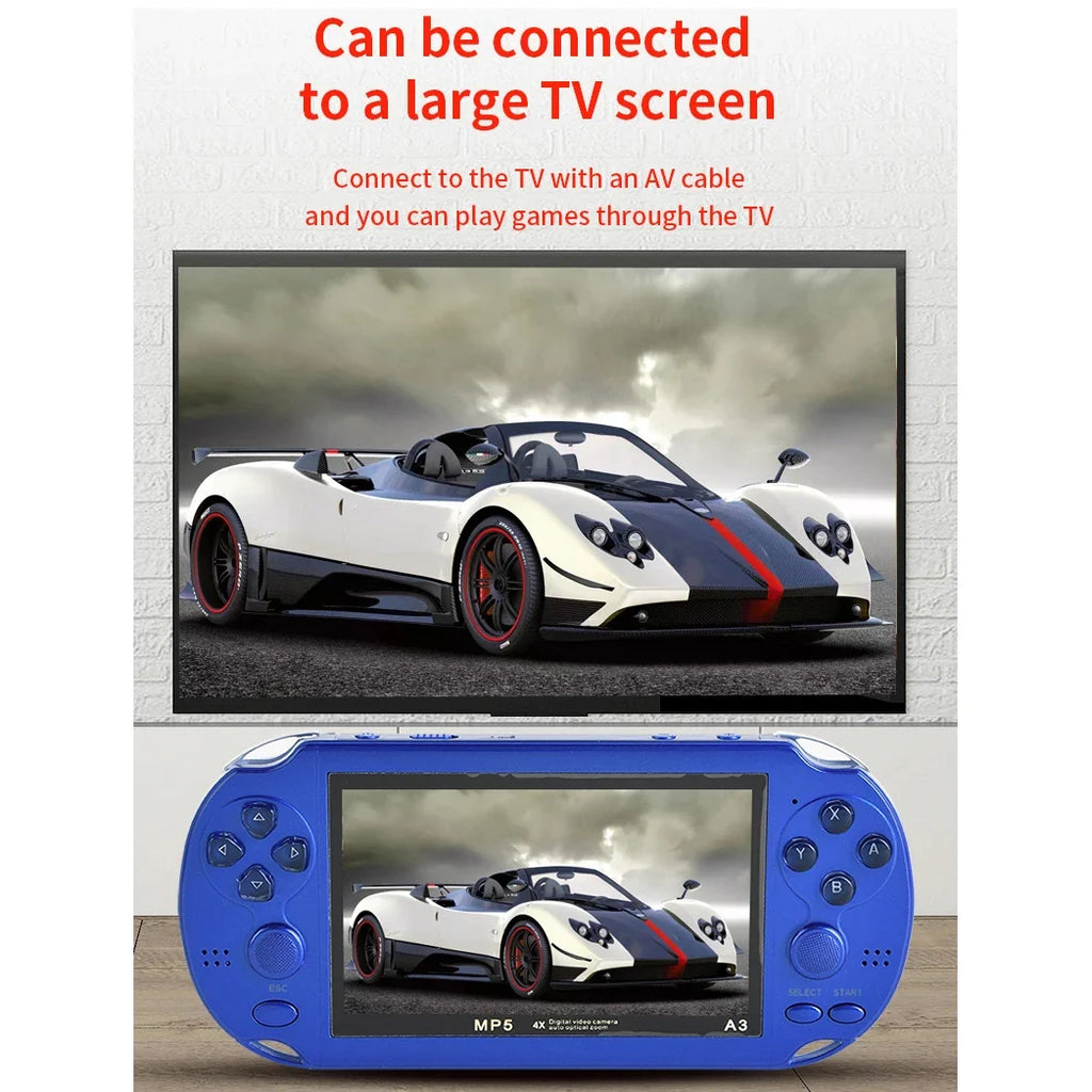 Retro Handheld Game Console for Kids, 4.3-Inch Screen, 8GB