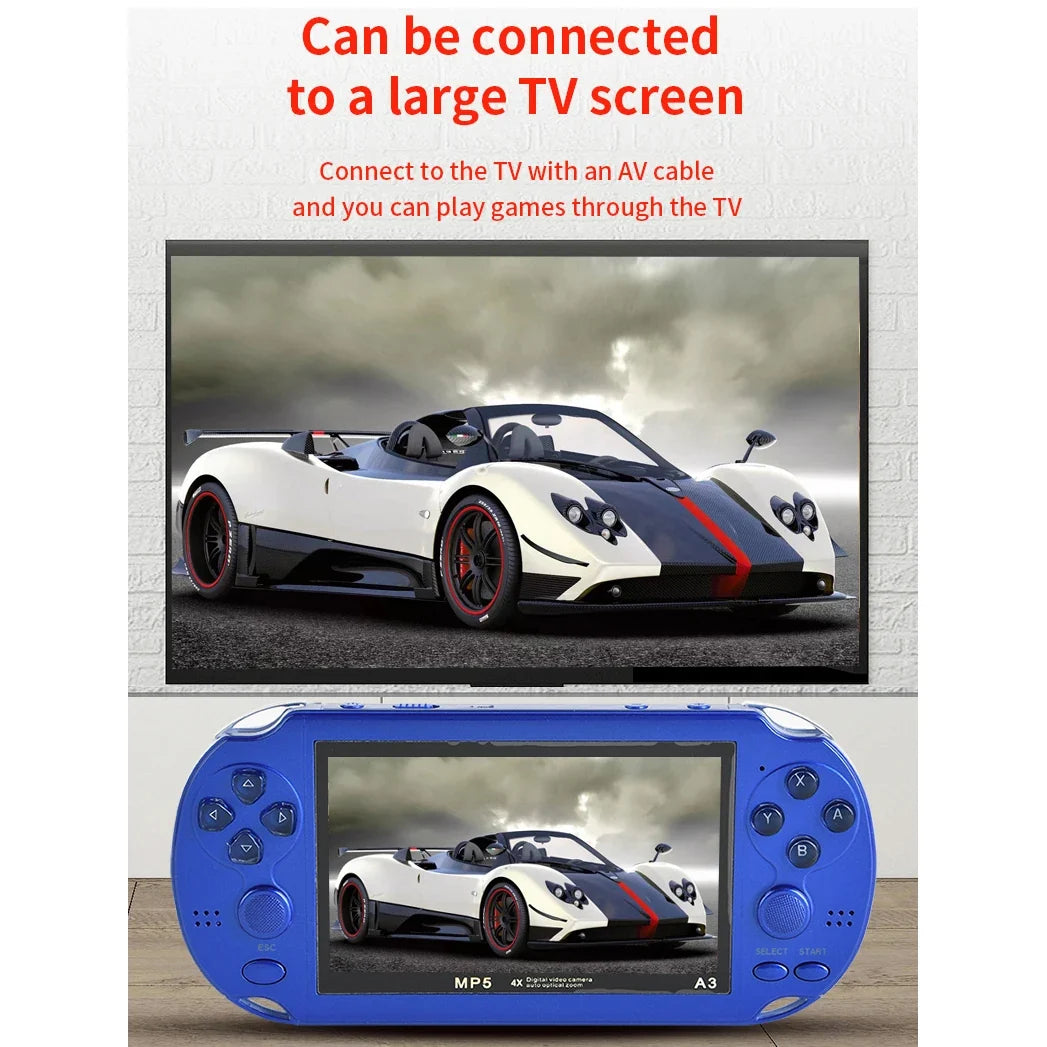 Retro Handheld Game Console for Kids, 4.3-Inch Screen, 8GB