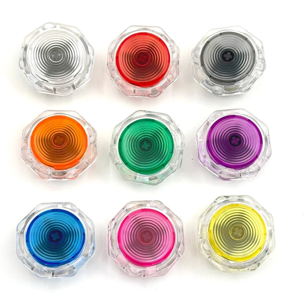 8pcs Sinoarcade Low Profile Mechanical Buttons with Kailh CLICKY POM Switches Hot-swappable  for Arcade Hitbox Snackbox