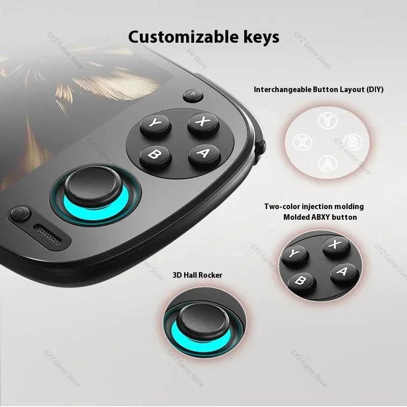 EAEY Retroid Pocket 5 Rp5 Handheld: 8GB+128GB, 5.5" OLED, Bluetooth 5.0 | Supports PSP/PS2 Games, Portable Retro Gaming Console