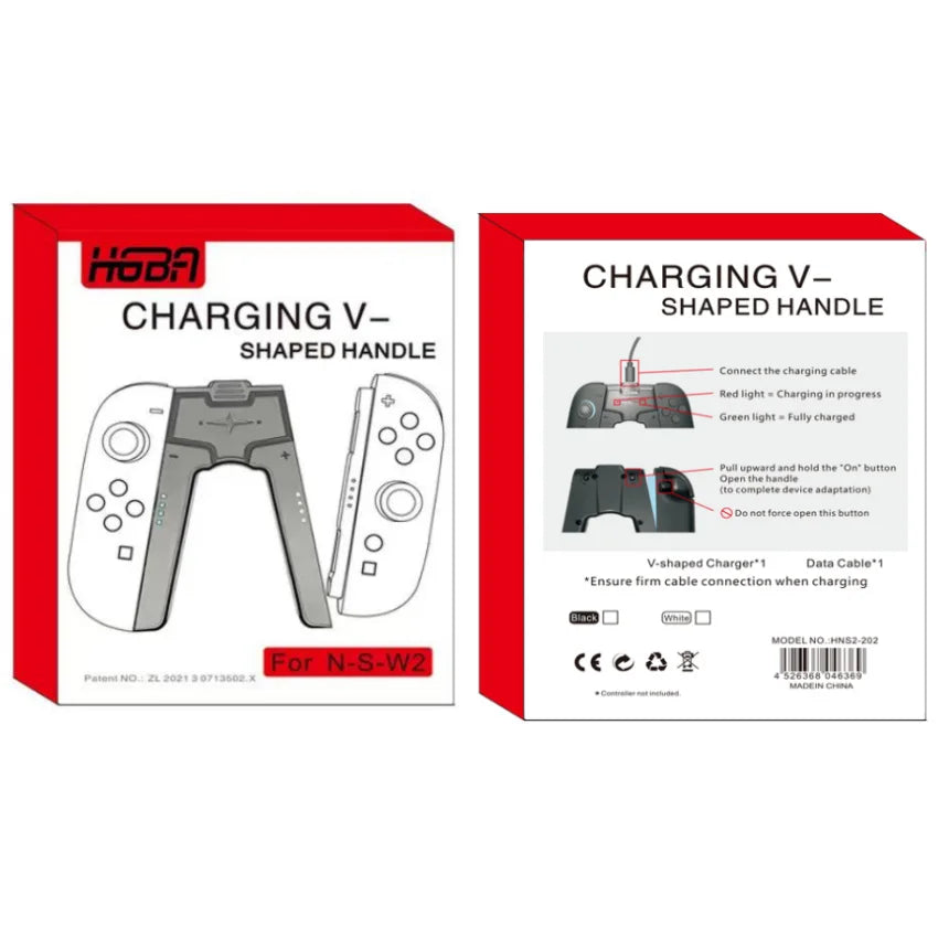 Aolion Nintendo Switch 2 Joy-Con Charging Grip, Dual Holder