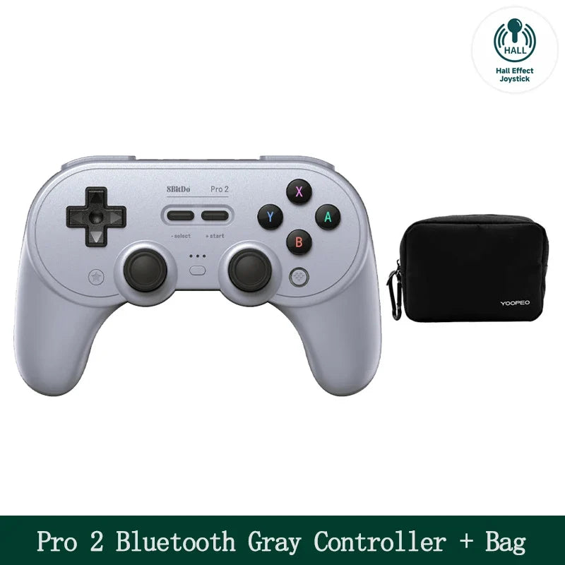 8BitDo Pro 2 Bluetooth Gamepad with Hall for Switch, PC, Android