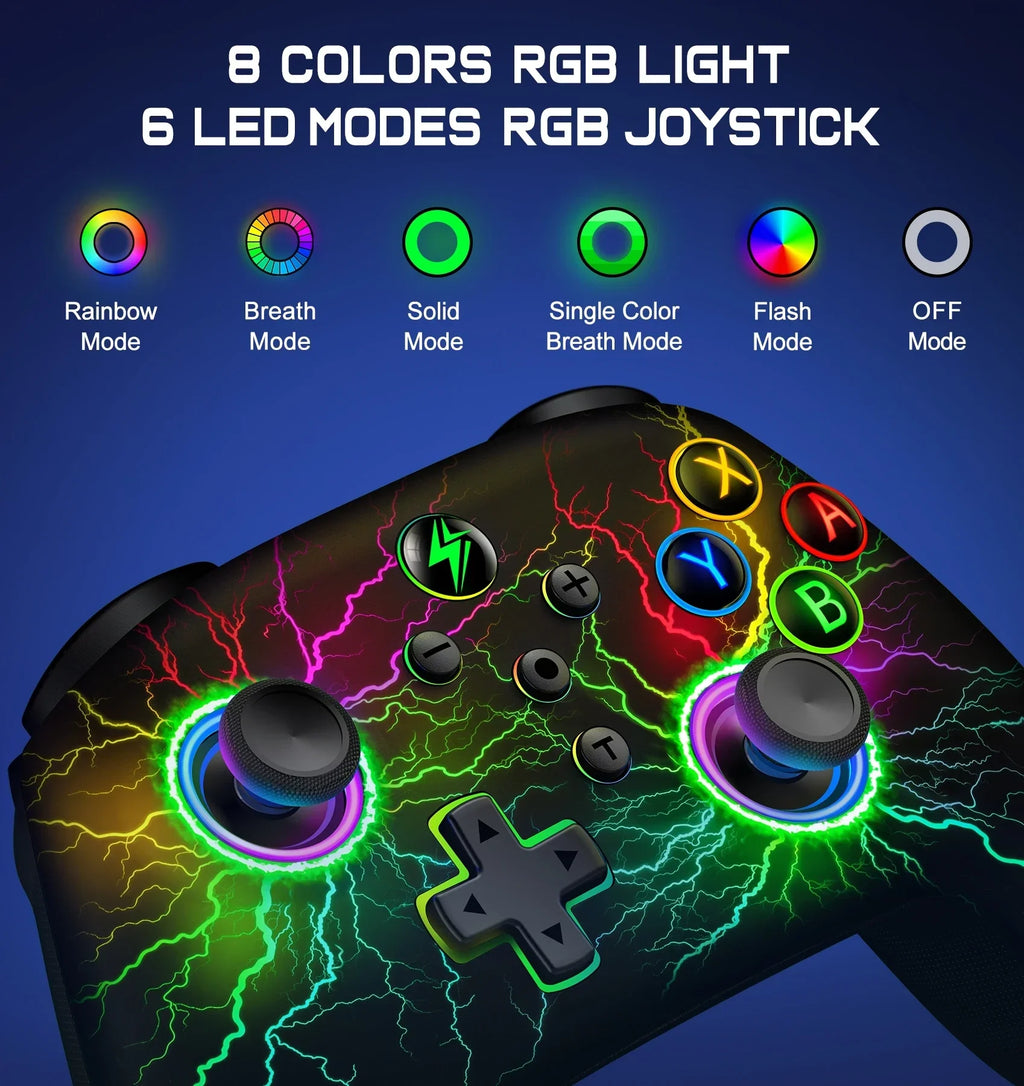 DinoFire Switch OLED Wireless Pro Controller 1000mAh Battery
