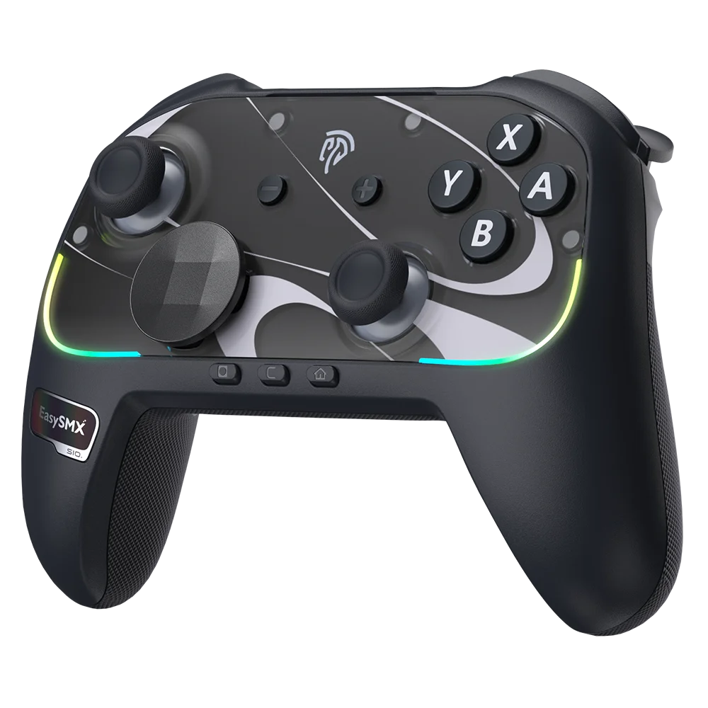 EasySMX S10 Wireless Gamepad TMR Joystick RGB Controller Compatible with Switch 1/2/PC/Phone/TV/Steam, Wake Up, For Pokemon