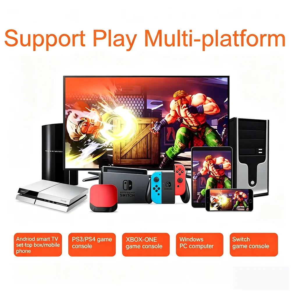 PXN 0082 Arcade Fighting Joystick, Street Fighter Game Controller Compatible with PC PS3 PS4 Xbox One Switch Android TV
