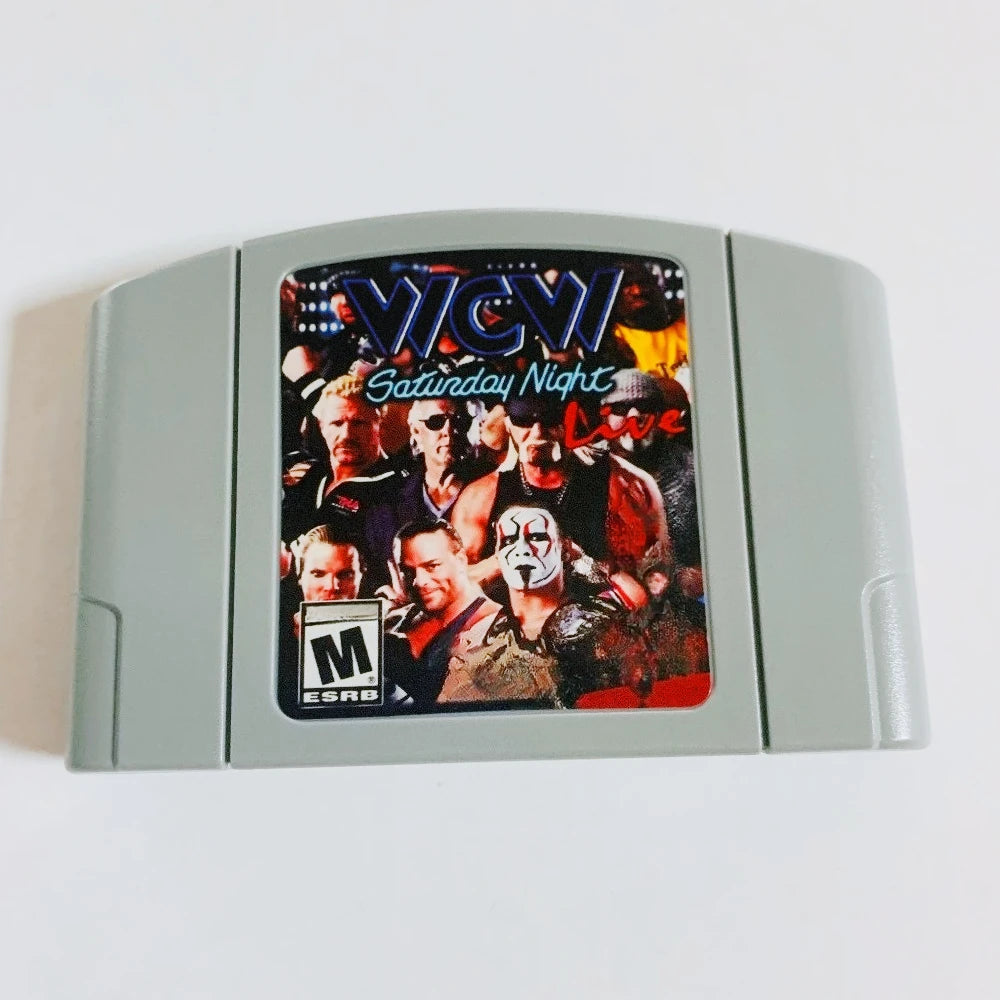 N64 Game Cassette, US Version,Conker's Bad Fur Day(Uncensored)，Slasher Kart64 ，WWF WrestleMania X,  64-bit English Game Cassette