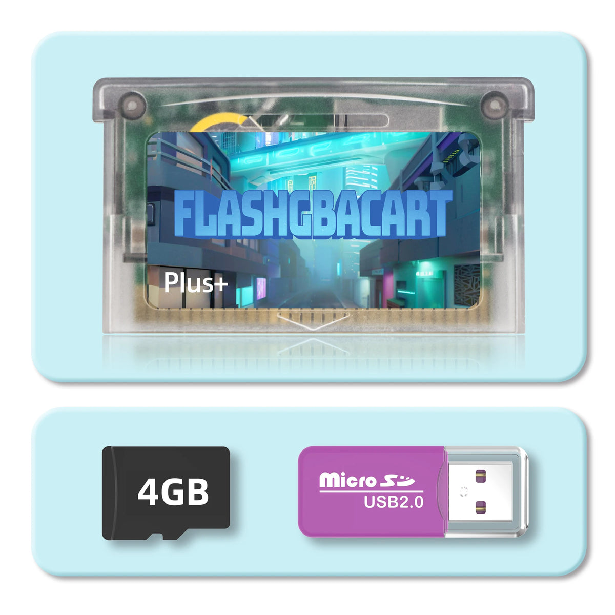 REMANK Flash GBA Cart V1.5 with RTC & 100+ Retro Games for GBA SP