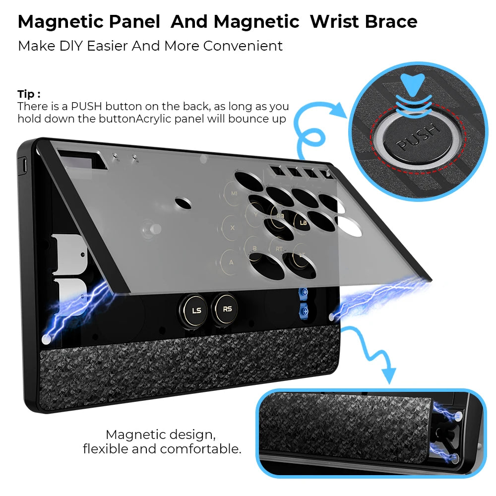 Haute42 C-AS Lite Magnetic Hitbox Fightstick for PC, PS4, PS5