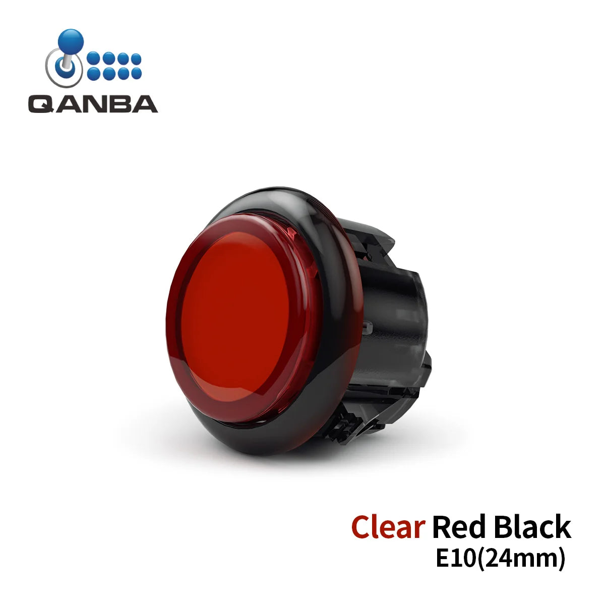 QANBA Gravity KS Silent Arcade Buttons, 30mm/24mm Snap-In