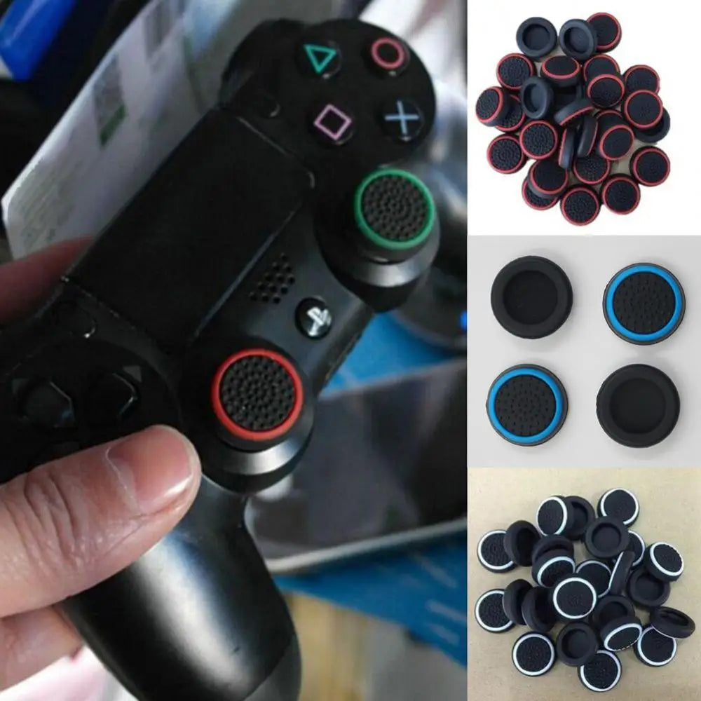 PS5 Silicone Thumb Stick Grip Caps, 4Pcs for PS4 PS3 PS2