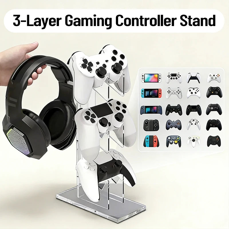 Controller and Headphone Display Stand for PS5, PS4, Xbox