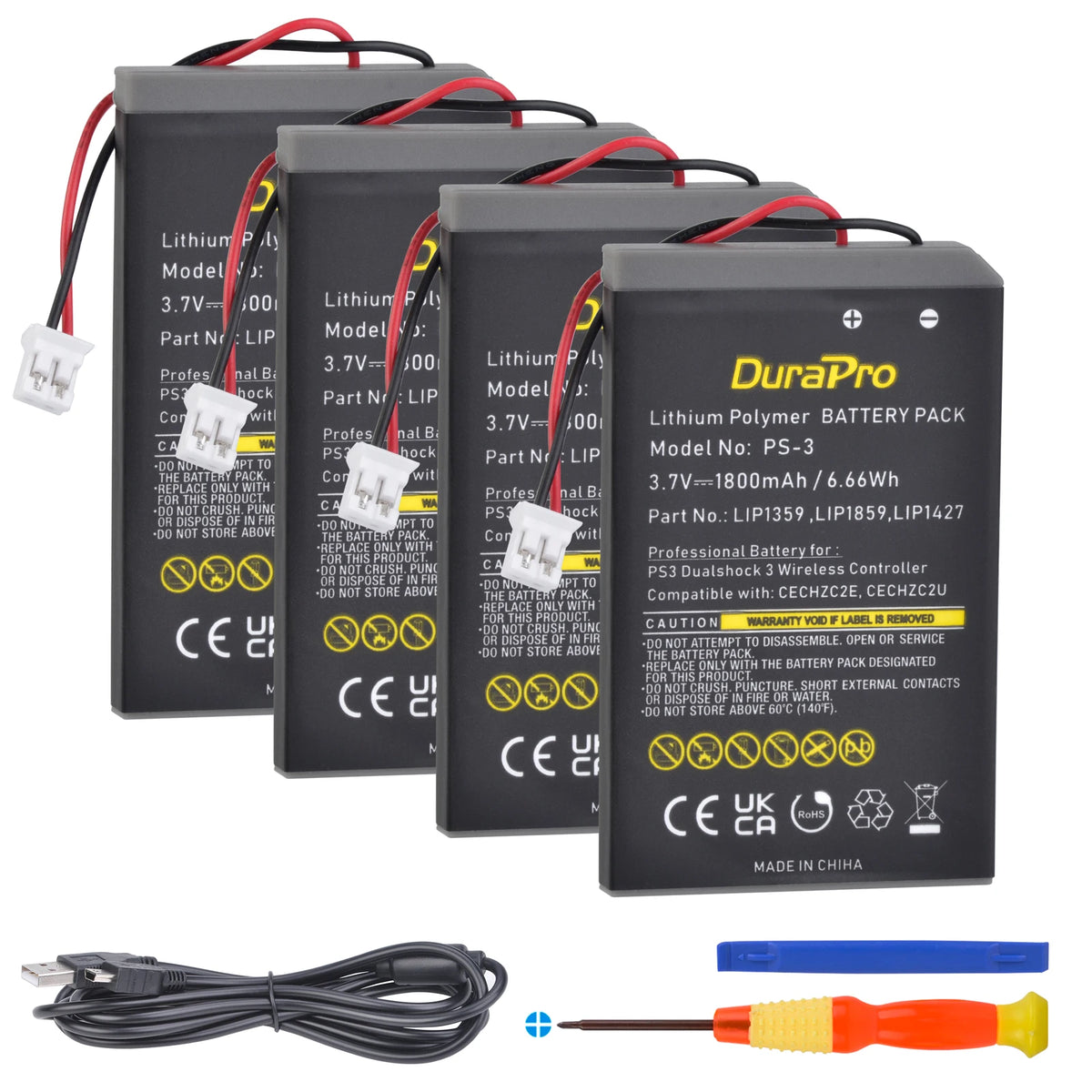 DuraPro 1800mAh Battery for Sony PS3 DualShock 3 Controller