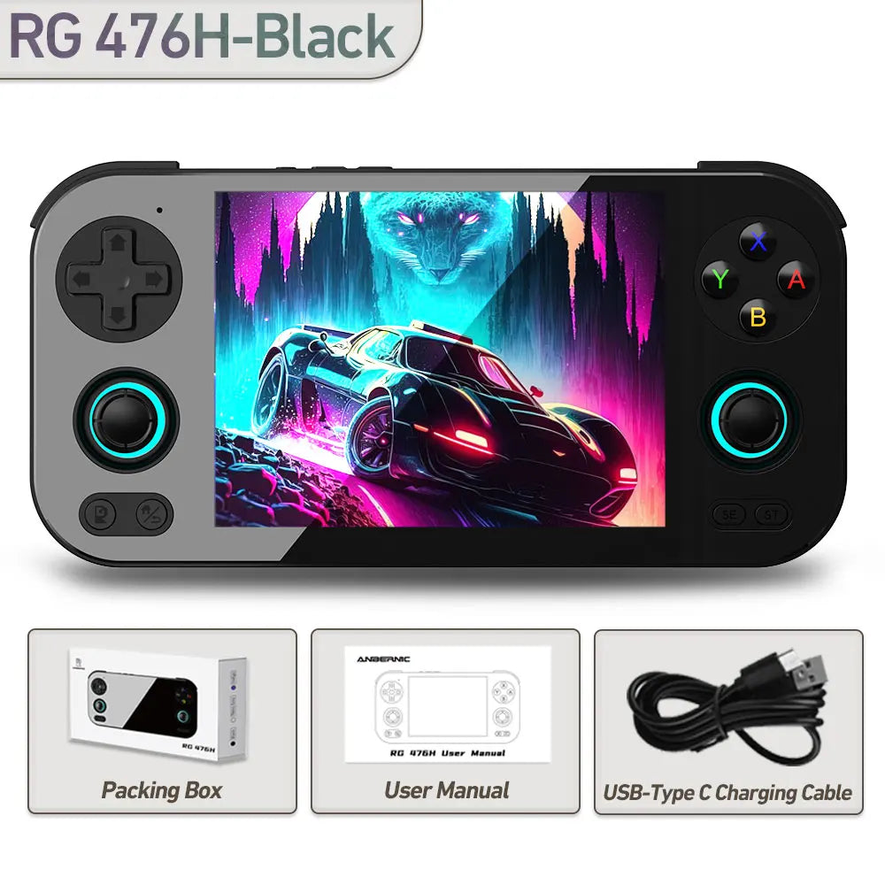 ANBERNIC RG476H Handheld Console, 4.7 Inch LTPS, Android 13, T820