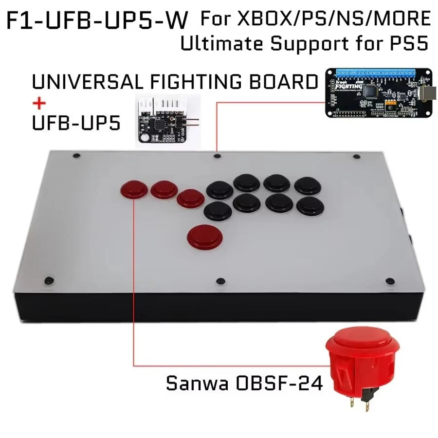 FightBox Fighting Board UP5 Hitbox Fight Stick for PS5/PS4/PC