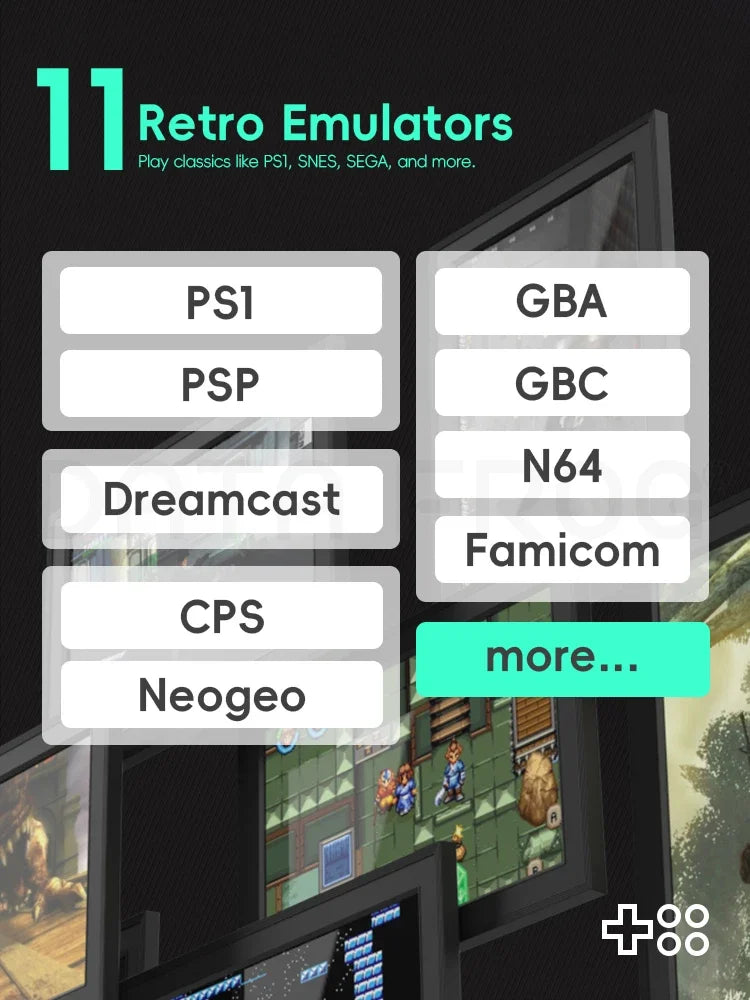 DATA FROG PS10 Portable Gaming Monitor, 10 Inch IPS, 15000 Games