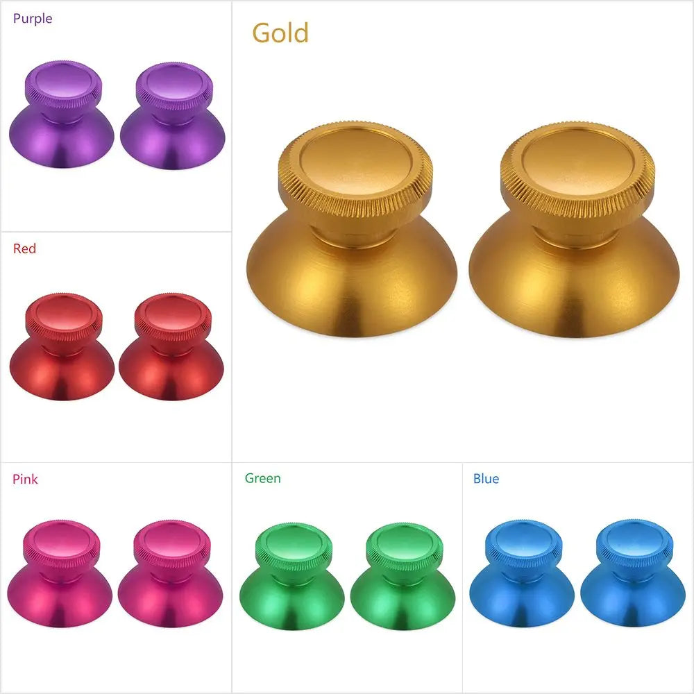 2Pcs Metal Thumbstick Grip for PS4 Xbox One Controller, Aluminum