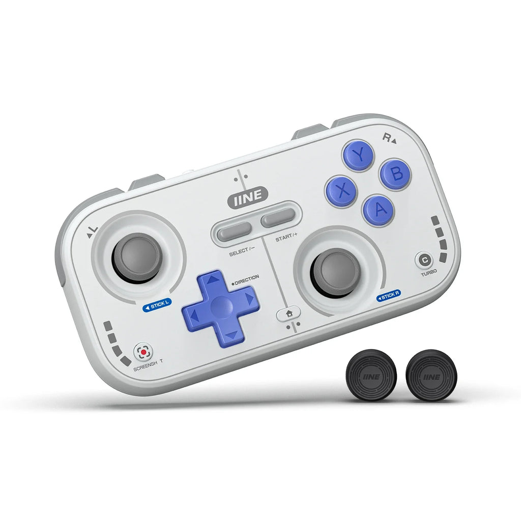 IINE Pocket Retro Game Controller Compact Portable with Hall Joysticks 1000Hz Recessed Joystick Customizable Controls For Phone