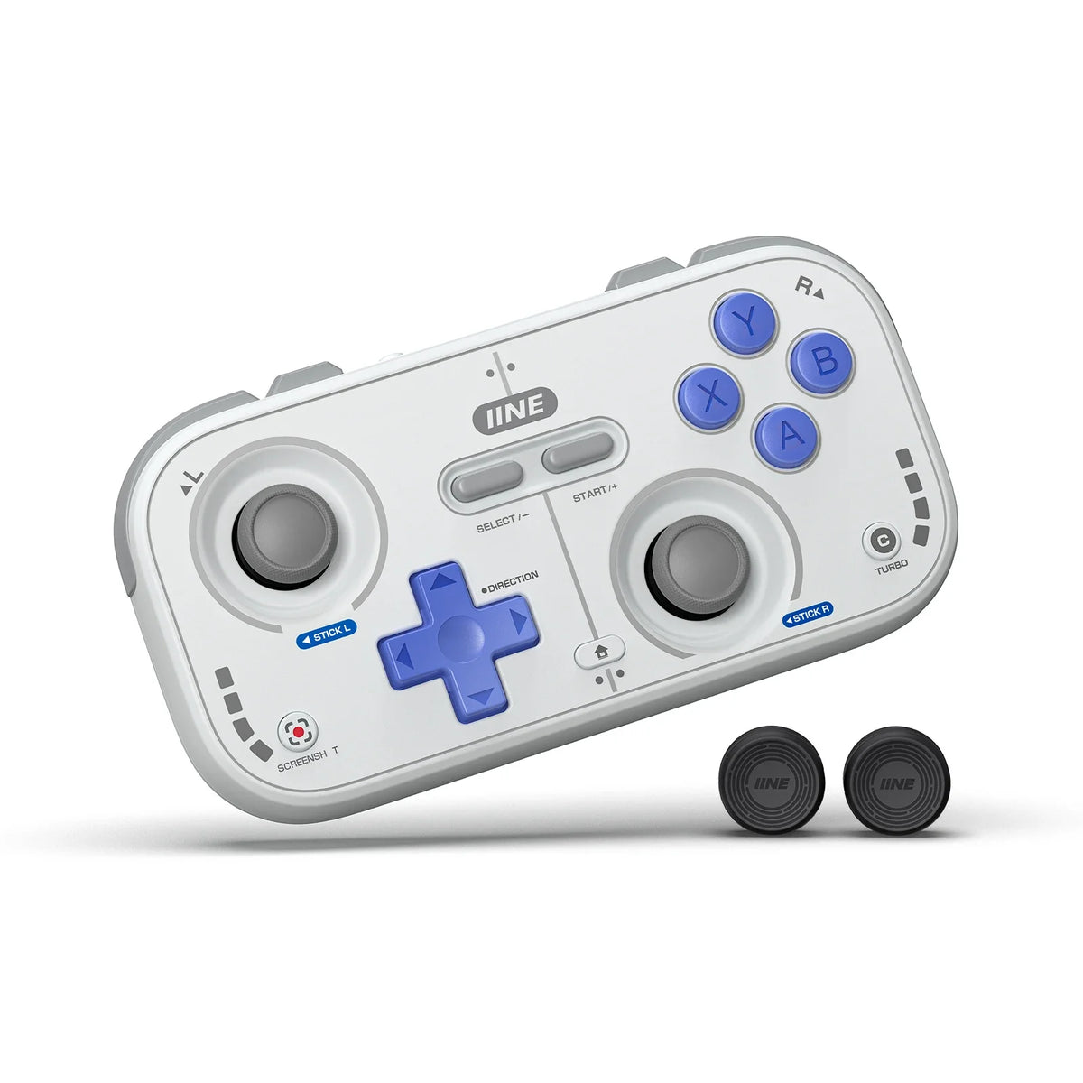 IINE Pocket Retro Game Controller Compact Portable with Hall Joysticks 1000Hz Recessed Joystick Customizable Controls For Phone