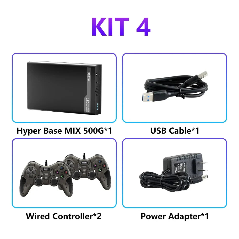 Mix 500G Preloaded Gaming HDD for PC, 38200+ Games