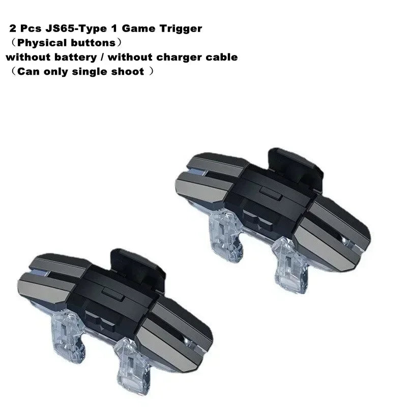 JS65 Mobile Phone Game Trigger for PUBG Aim Shooting Gamepad Joystick 6 Finger Eating Chicken Artifact Auxiliary L1R1 Key Button