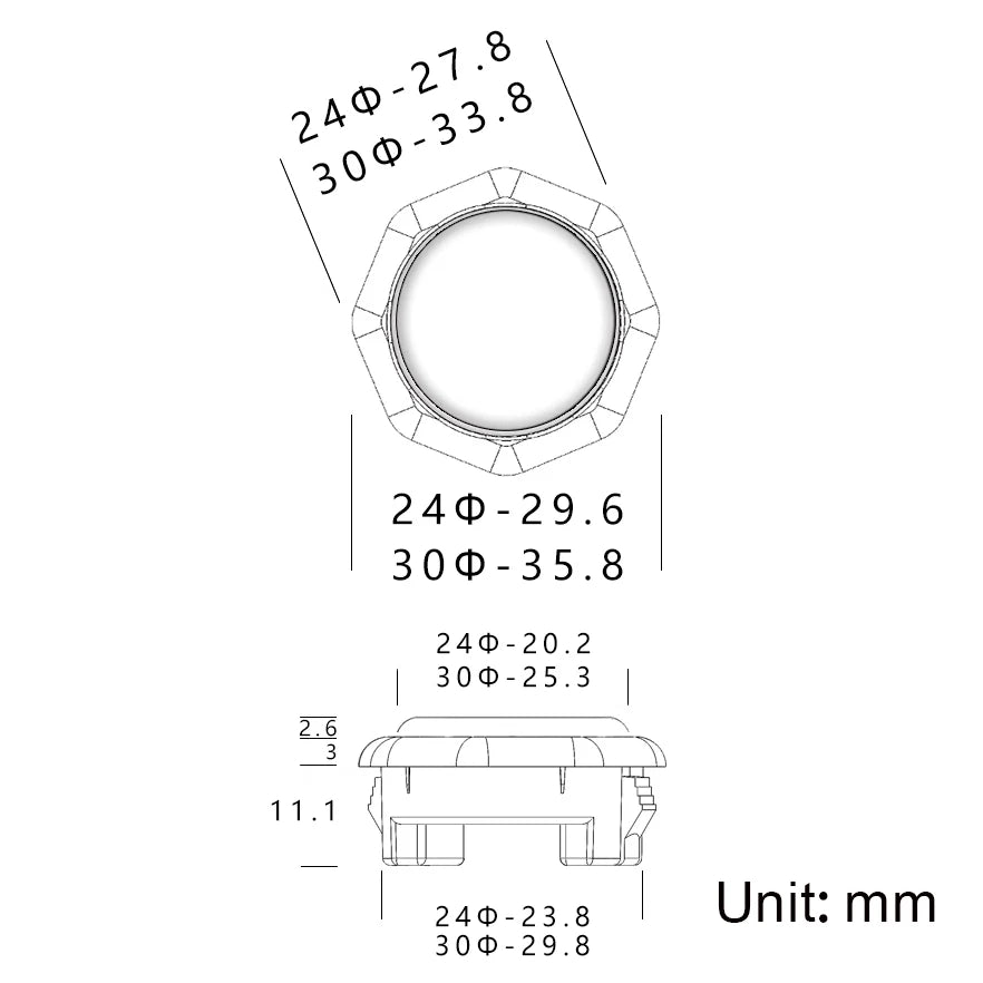 Sinoarcade 8pcs Low Profile Arcade Buttons, Kailh Hot-Swap