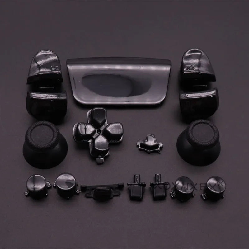 Chrome Button Set for PS5 Controller BDM-020 V2 with D-pad