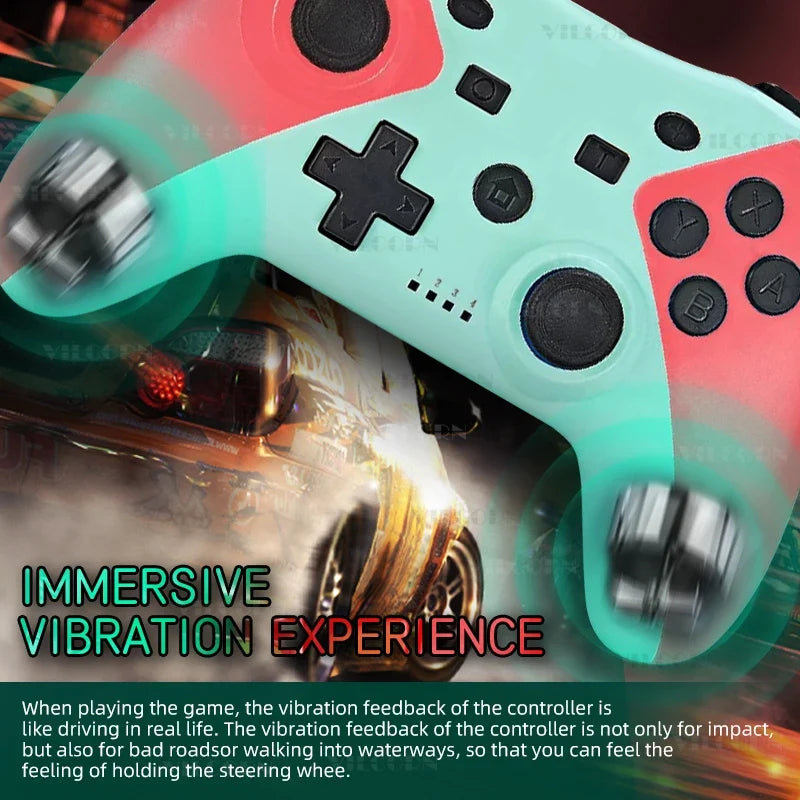 Wireless Bluetooth Gamepad for Switch, OLED, Switch Lite, PC