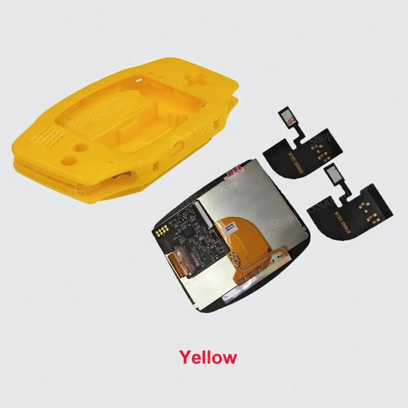 Full New GBA IPS V4 Laminated Screen Kits for Gameboy Advance IPS Screen 15 Levels High Brightness Gaming Screen with Shell