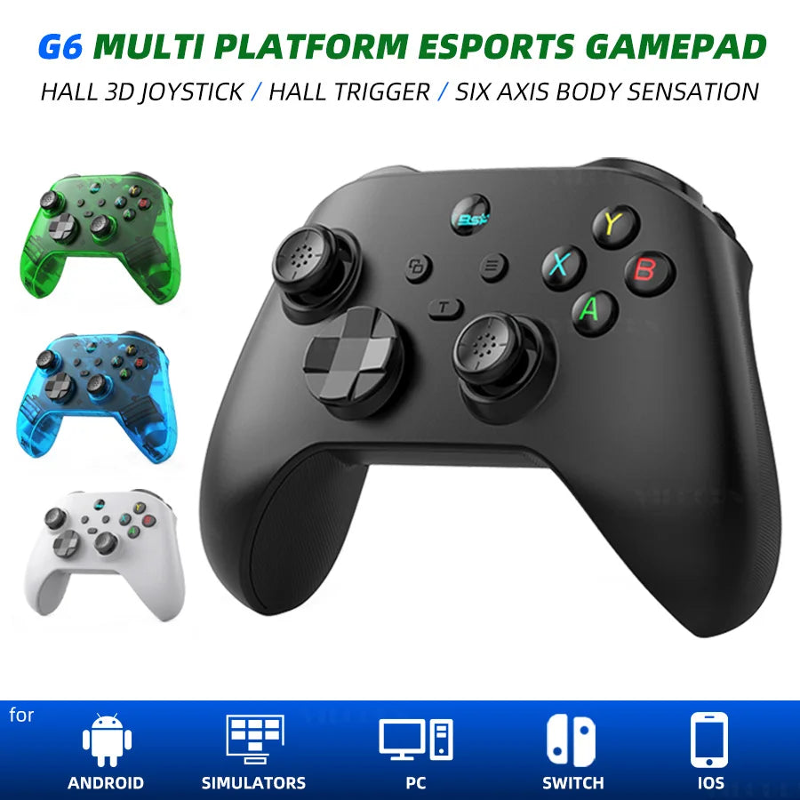 VILCORN G6 Wireless Hall Controller for Phone, PC and Switch