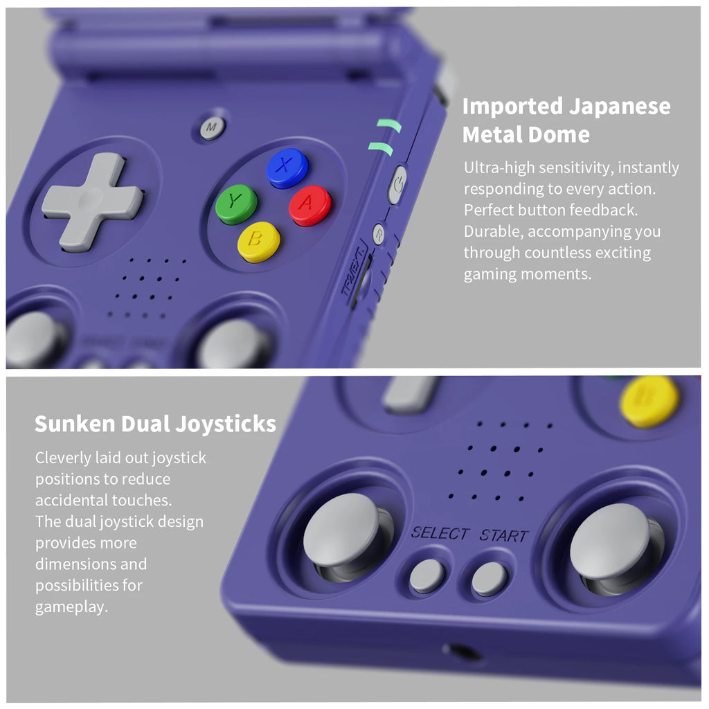 Anbernic RG34XXSP Flip Retro Handheld 3.4-Inch IPS 5K Games