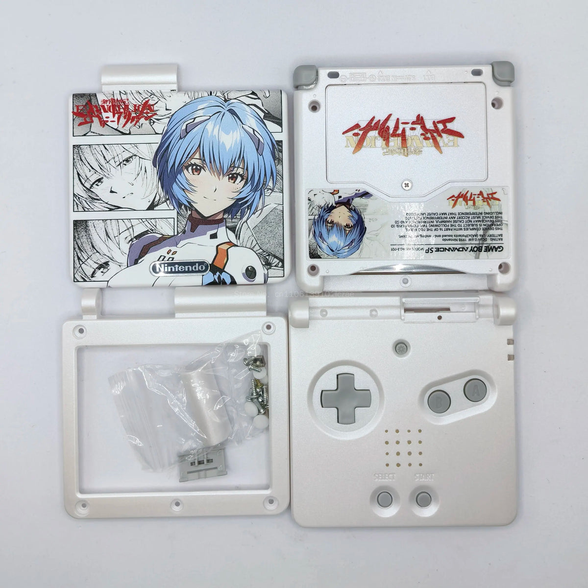 GBA SP (Game Boy Advance SP) Printed DIY Replacement Shell