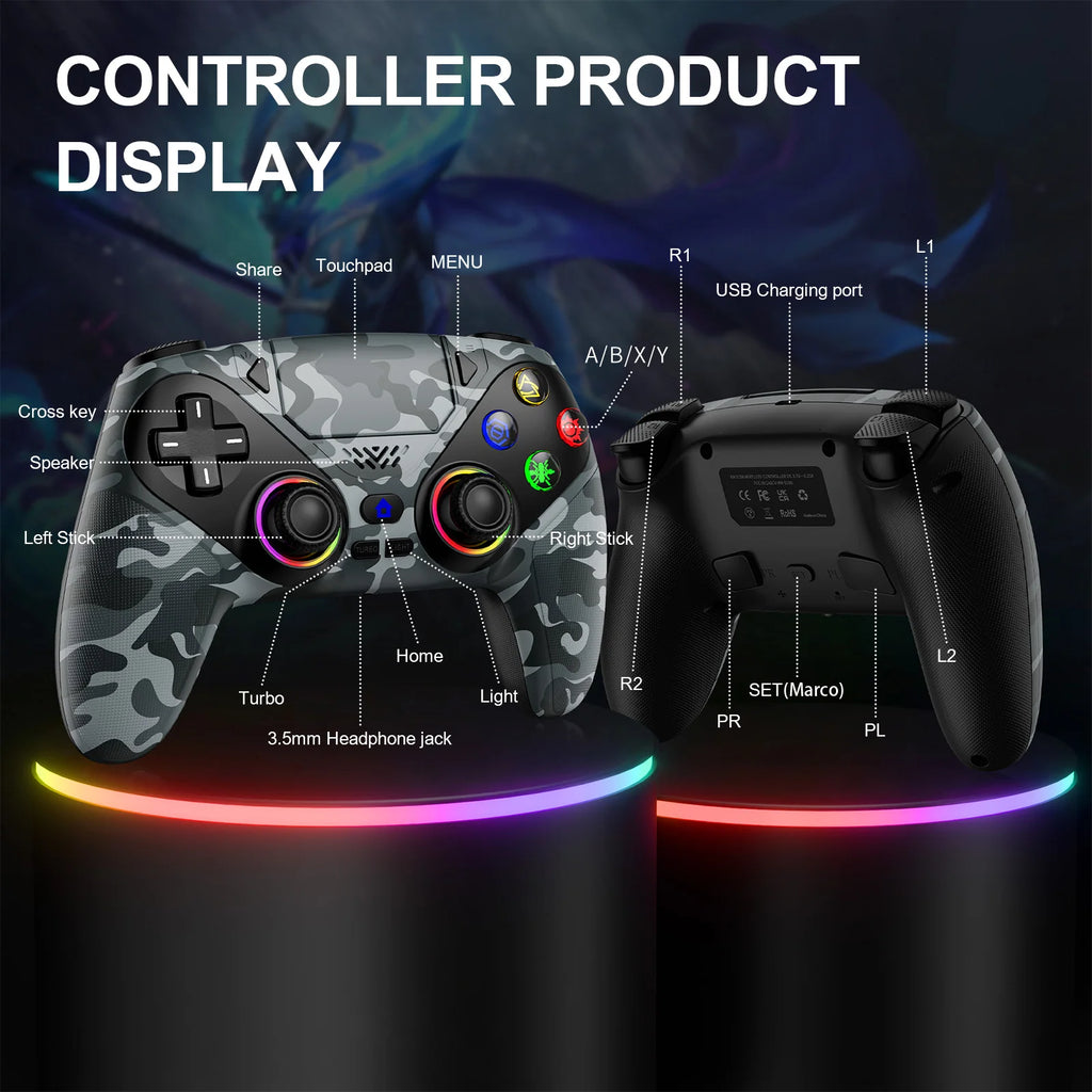 Turpow RH-5188 Wireless Controller for PS5, PC, Hall Effect