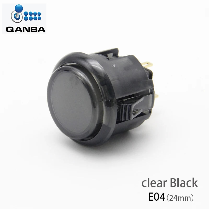 QANBA Gravity KS Clear Snap-In Pushbuttons 24mm 30mm, 6 Pcs