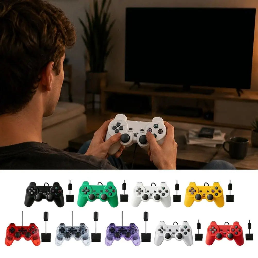 Transparent Wired Controller for PS1, PS2 and PS2 Slim