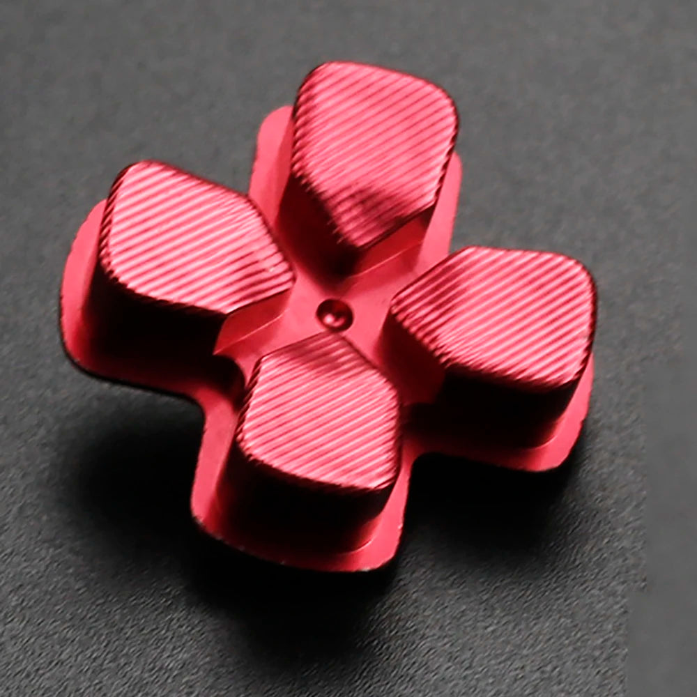 PS4 Thumb Grip Metal Thumb Grips Aluminum Replacement ABXY Bullet Buttons Thumbsticks Chrome D-pad for PS4 SLIM PRO Controller
